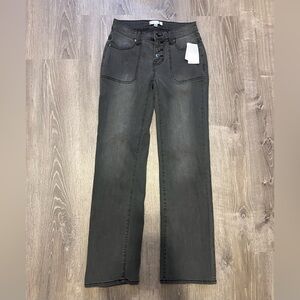 Daily Thread Charcoal Grey Wash Bootcut/Flare Jeans Size 0 Button Fly NWT